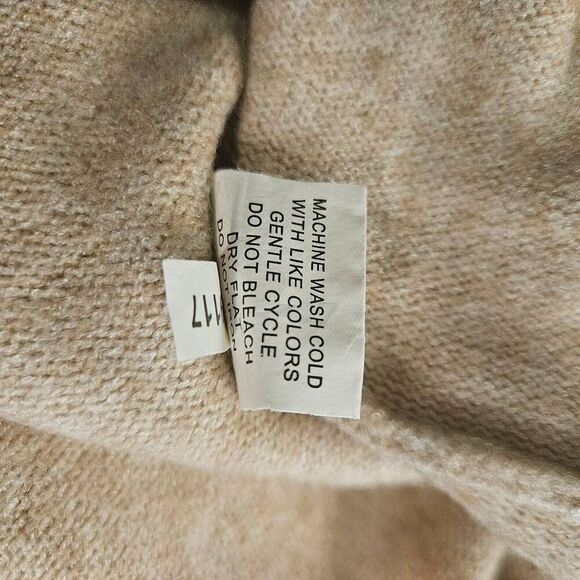 Mud Pie turtleneck sweater dress, tan. Size L. - Picture 5 of 5